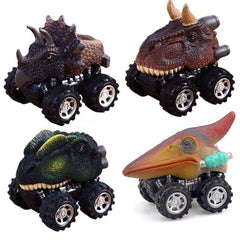 Pull Back Triceratops Petrosauria Animal Dinosaur Model Children Gift Mini Toy Car - AWAKENING AESTHETICS