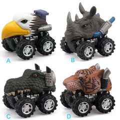 Pull Back Triceratops Petrosauria Animal Dinosaur Model Children Gift Mini Toy Car - AWAKENING AESTHETICS