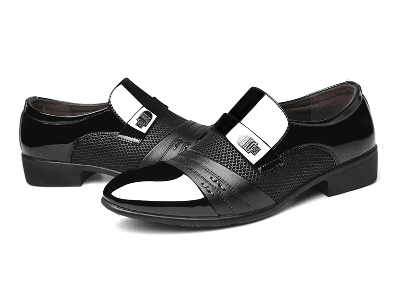 Luxury Men's Formal Dress Leather Flat Shoes