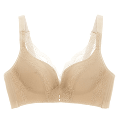 Sexy High Shoulder Strap Exquisite Lace Noodle Push-Up Four Buckle Bra