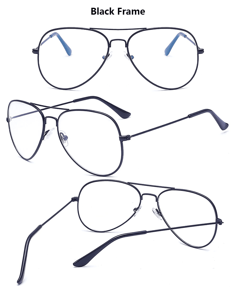 Aesthetic Aviator Blue Light Protecting Computer Glasses