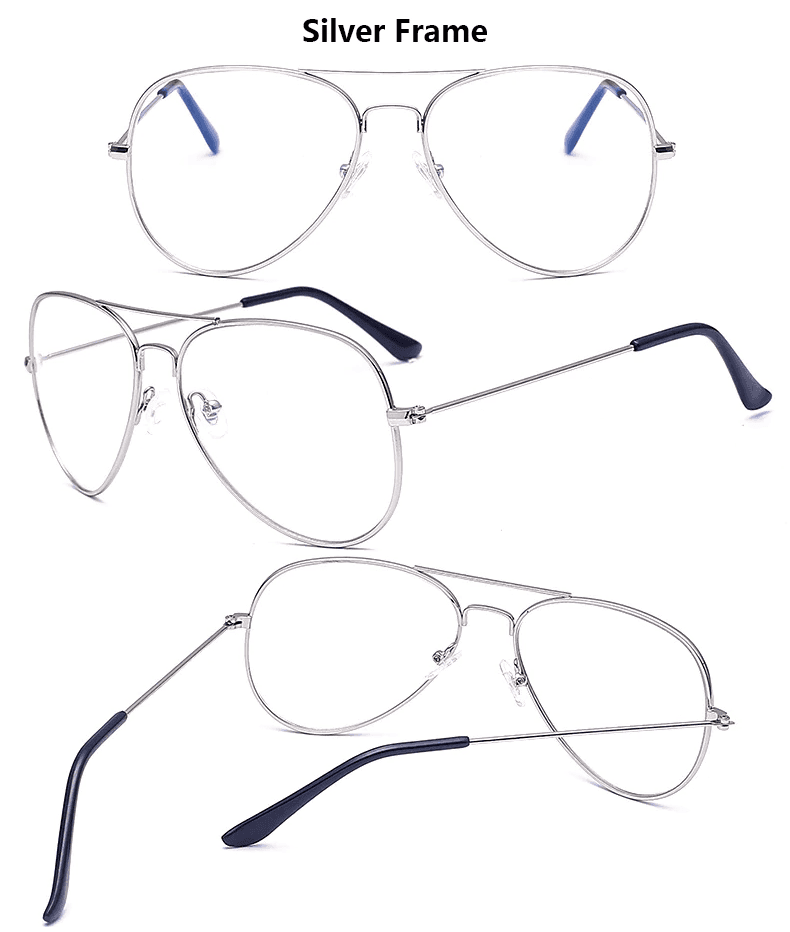Aesthetic Aviator Blue Light Protecting Computer Glasses