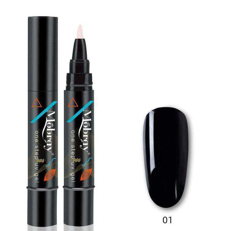 One Step Gel Nail Varnish Pen 3 In 1 Long-lasting Polish