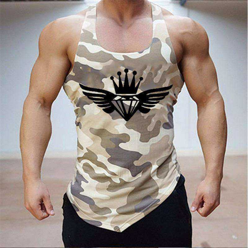 Army King Aesthetic Bodybuilding Tank Tops