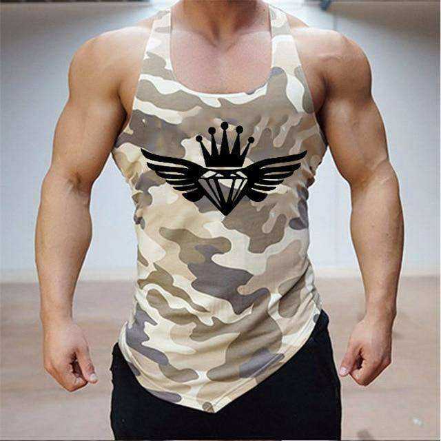 Army King Aesthetic Bodybuilding Tank Tops