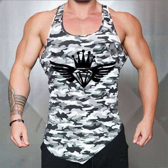 Army King Aesthetic Bodybuilding Tank Tops
