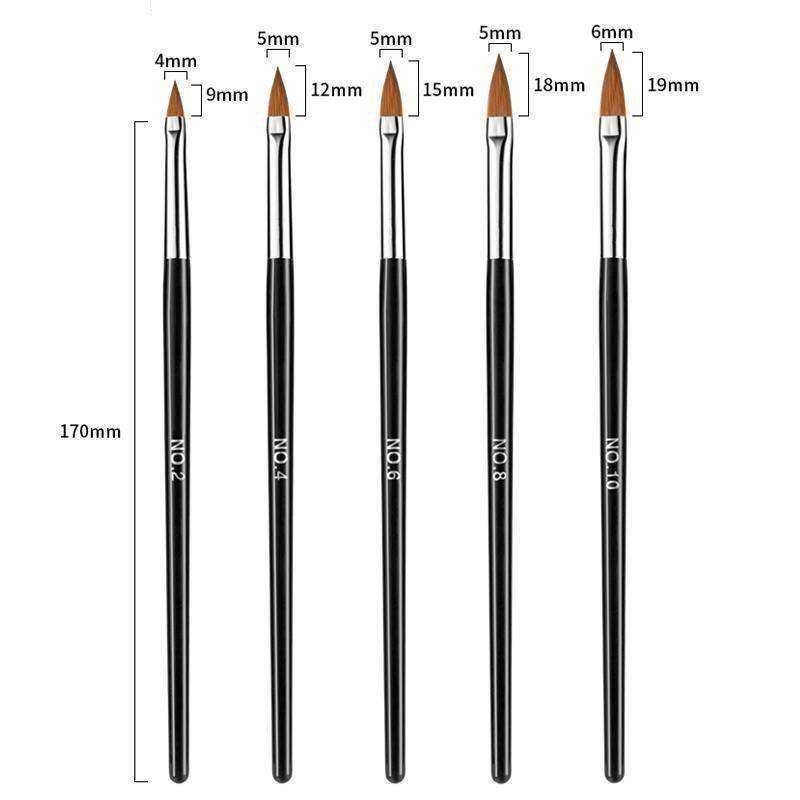 Aesthetic Nail Art Crystal Brush UV Gel Builder