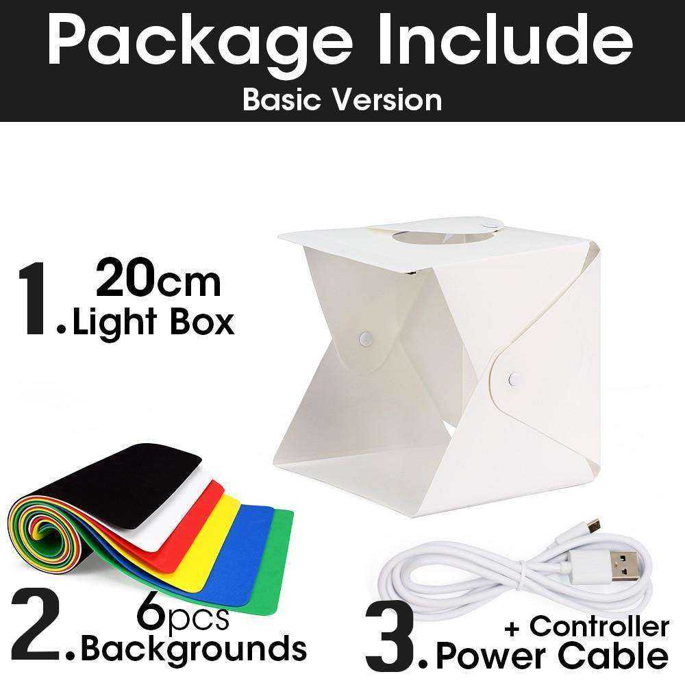 Portable USB Mini LED Light Folding Photo Studio/Light Box