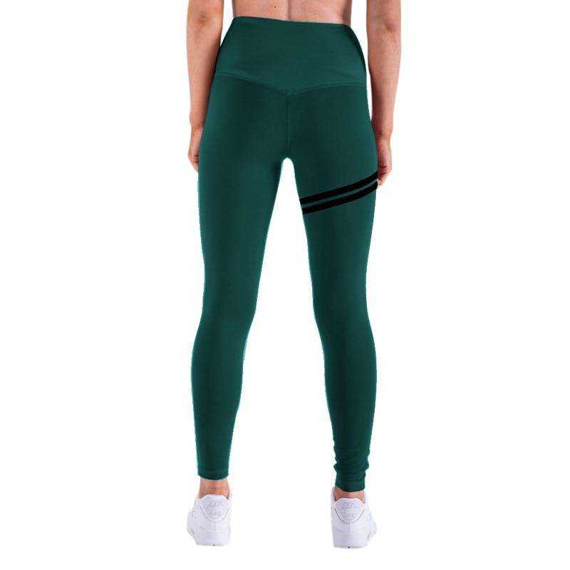 High Waist Fitness Gold Print Leggings