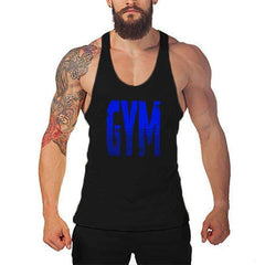 Men's Y Back Brand Bodybuilding and Fitness Clothing Cotton sleeveless shirts
