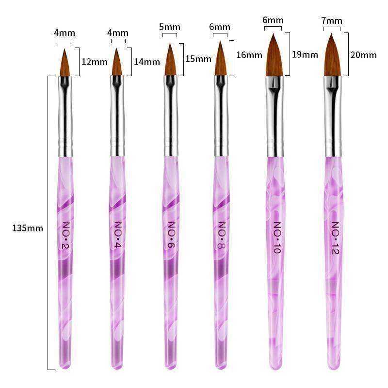 Aesthetic Nail Art Crystal Brush UV Gel Builder