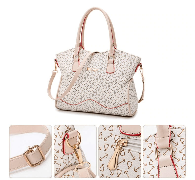 Women's Fashion Leather Bags 6 Piece Set Designer
