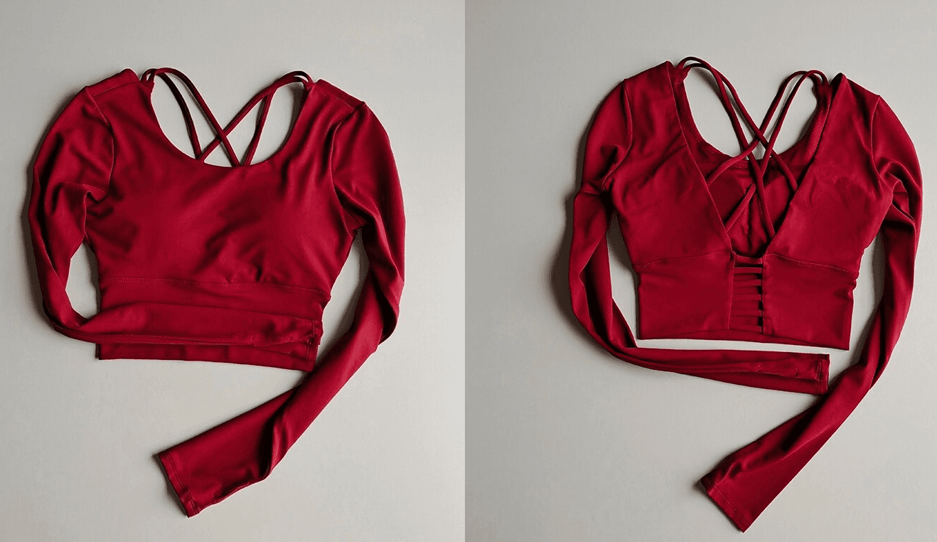 Women's Long Sleeve Gym Yoga Sports Fitness Workout T-shirt With Chest pad
