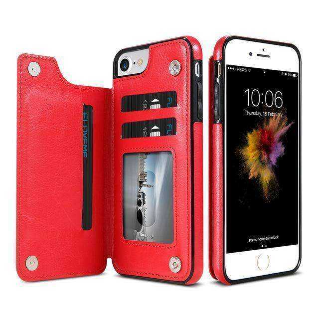 Wallet Leather Cell Phone Case for IPhone 11 Pro Max 6S 6 7 8 Plus XS Max XR Case Cover Retro Flip
