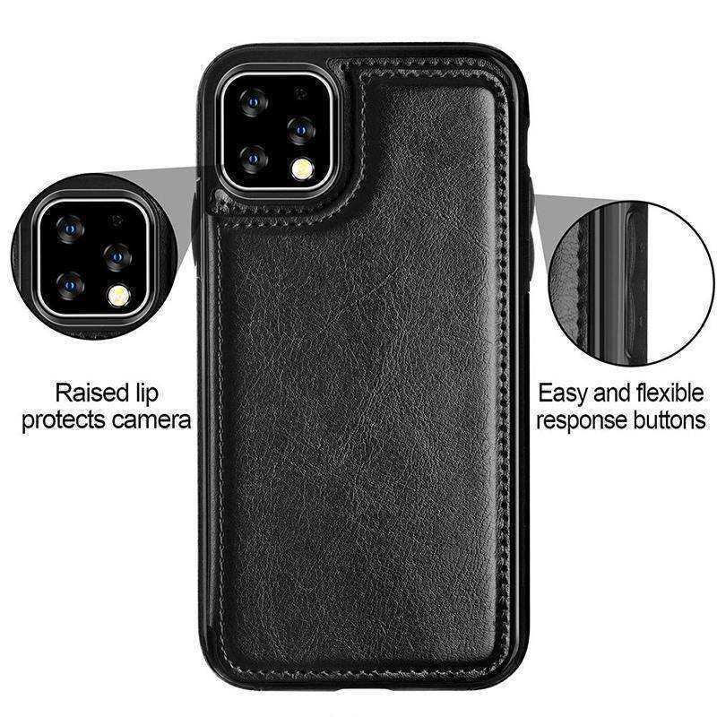 Wallet Leather Cell Phone Case for IPhone 11 Pro Max 6S 6 7 8 Plus XS Max XR Case Cover Retro Flip