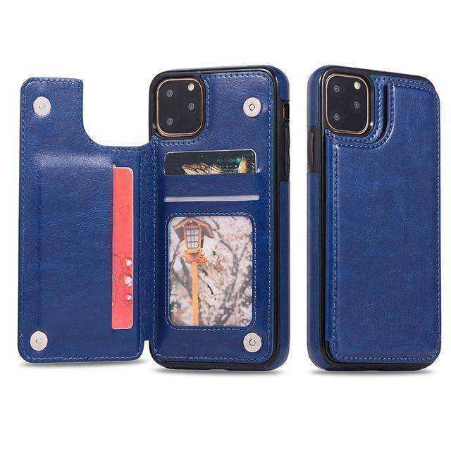 Wallet Leather Cell Phone Case for IPhone 11 Pro Max 6S 6 7 8 Plus XS Max XR Case Cover Retro Flip