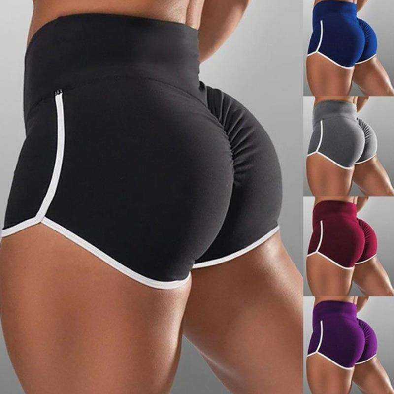 Women New Summer High Waist Push Up Elasticated Seamless Fitness Sport Gym Short Leggings - AWAKENING AESTHETICS