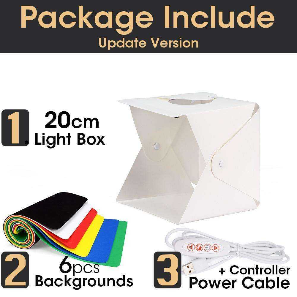 Portable USB Mini LED Light Folding Photo Studio/Light Box