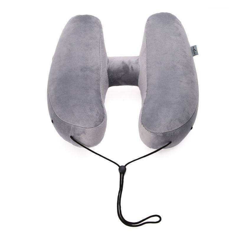 New H Shape Inflatable Travel Pillow Folding Lightweight Neck Pillow