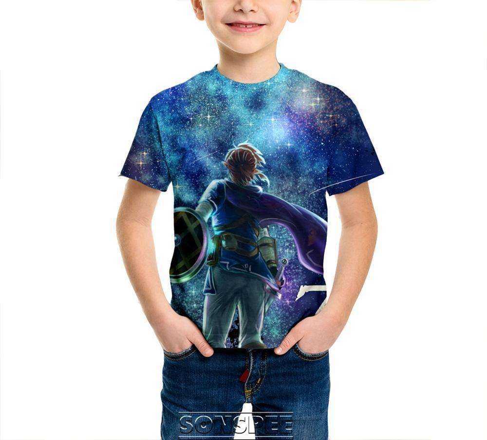 Legend of Zelda Breath of the Wild Kids Casual T-shirts Short