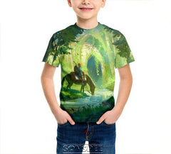 Legend of Zelda Breath of the Wild Kids Casual T-shirts Short