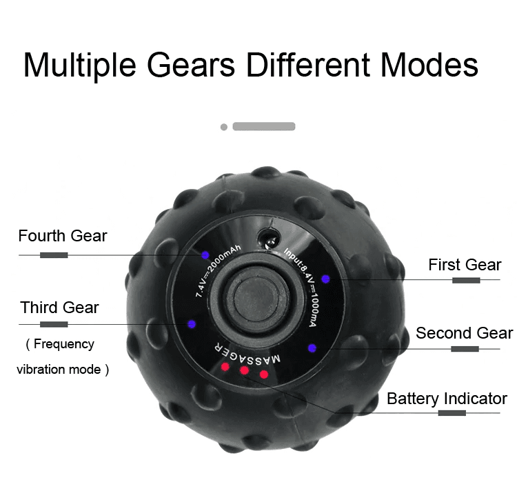 4 Speed High Intensity Electric Vibrating Massage Ball