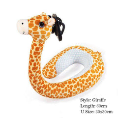 2 In 1 Hands Free Neck Pillow U Shaped Animal Phone Holder