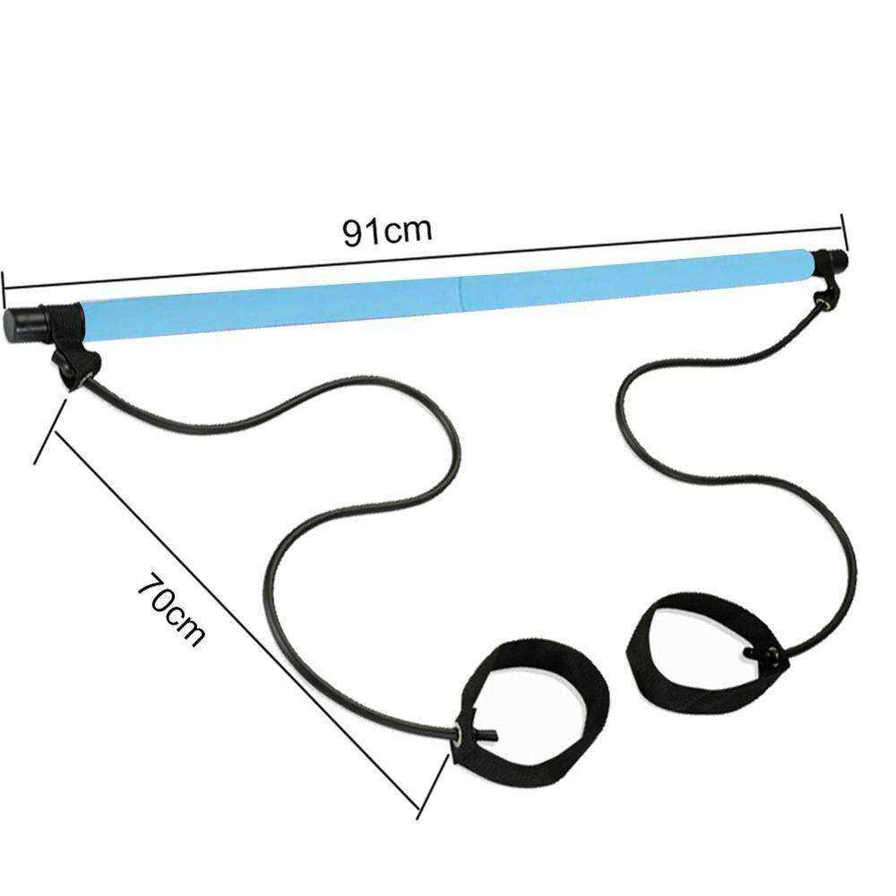 Pilates Bar Body Kit Crossfit Rubber Tube Elastic Bands
