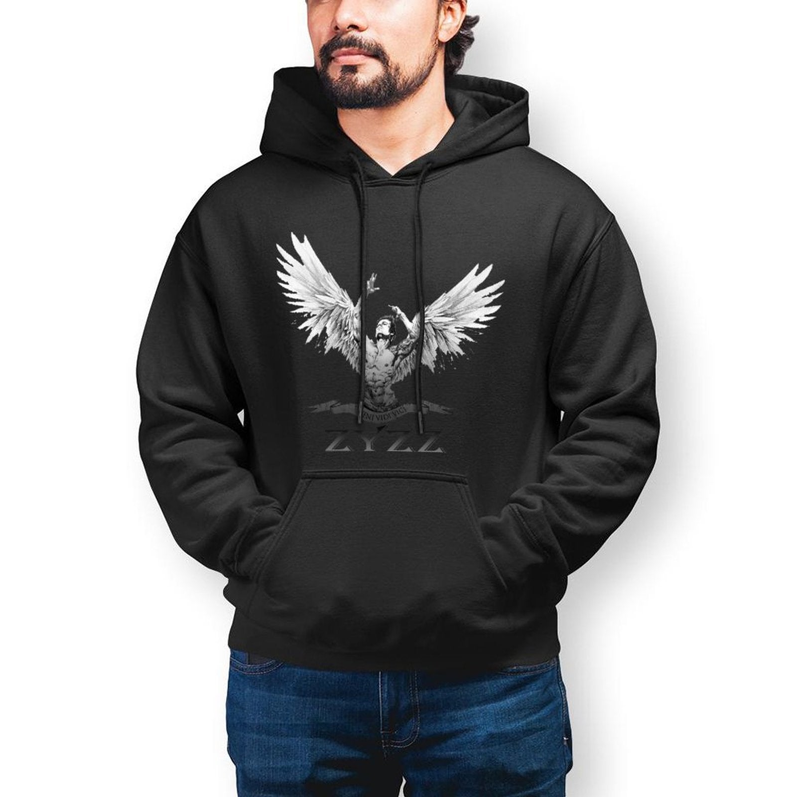 Zyzz Mens Hoodies Zyzz Cotton Hoodie Fashion Loose Long Sleeve Pullover Hoodie Men XL Autumn - AWAKENING AESTHETICS