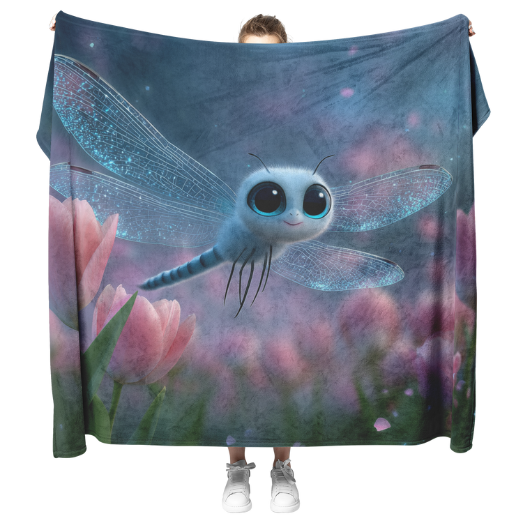 Dragonfly Sherpa Fleece Blanket Collection | Awakening Aesthetics