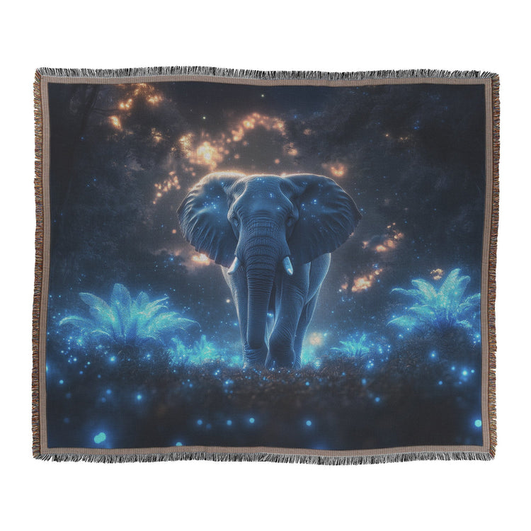 🐘 Elephant Woven Throw Blanket Collection | Awakening Aesthetics