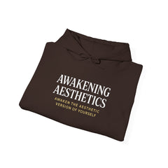 Awakening Aesthetics Gym Hoodie for Men & Women | Athletic Pullover with Kangaroo Pocket | 50/50 Cotton-Poly Blend | Comfortable, Stylish & Ethically Made | Unisex Classic Fit