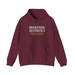 Awakening Aesthetics Gym Hoodie for Men & Women | Athletic Pullover with Kangaroo Pocket | 50/50 Cotton-Poly Blend | Comfortable, Stylish & Ethically Made | Unisex Classic Fit