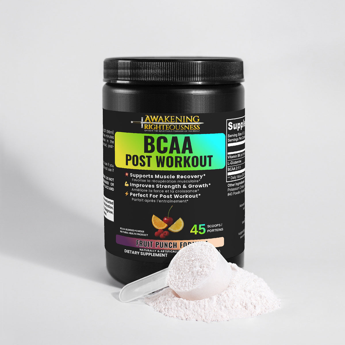 BCAA Post Workout Fruit Punch - Awakening Righteousness