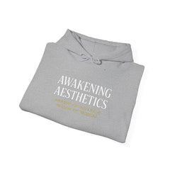 Awakening Aesthetics Gym Hoodie for Men & Women | Athletic Pullover with Kangaroo Pocket | 50/50 Cotton-Poly Blend | Comfortable, Stylish & Ethically Made | Unisex Classic Fit
