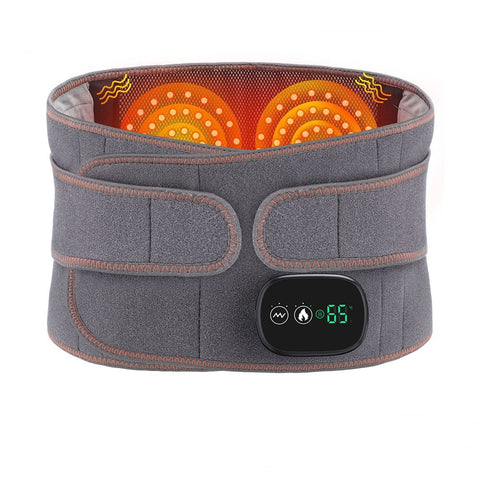 Image of New 2023 Dual Infrared Light Heating Massage Decompression Waist Belt With Digital Display