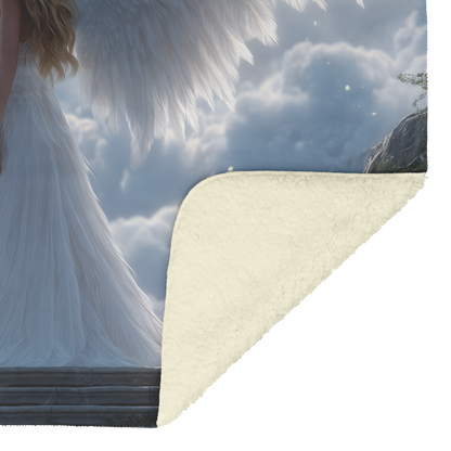 Angel_With_Open_Wings_At_Top_Of_Sky_Stai_H_Blanket_Sherpa_Mockup.png