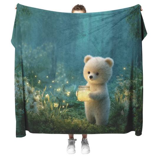 Baby_Bear_Holding_Glowing_Honey_Jar_In_P_H_Blanket_Model_Mockup.png