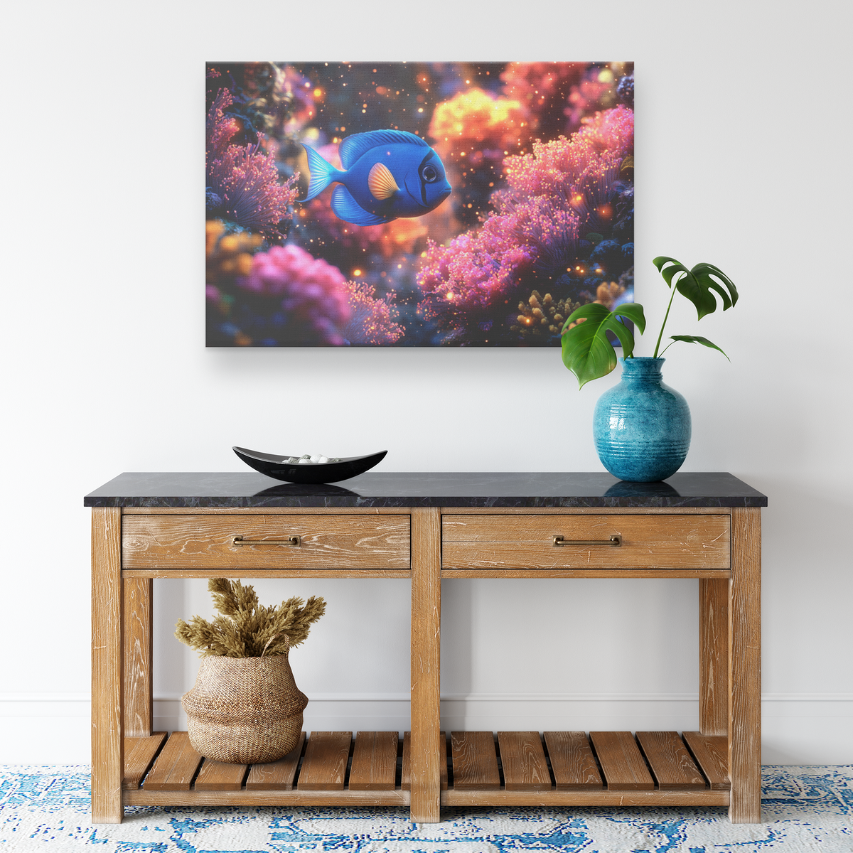 Baby_Blue_Tang_Swimming_Near_Glowing_Cor_H_Rectangle_Smaller_Lifestyle_Mockup.png