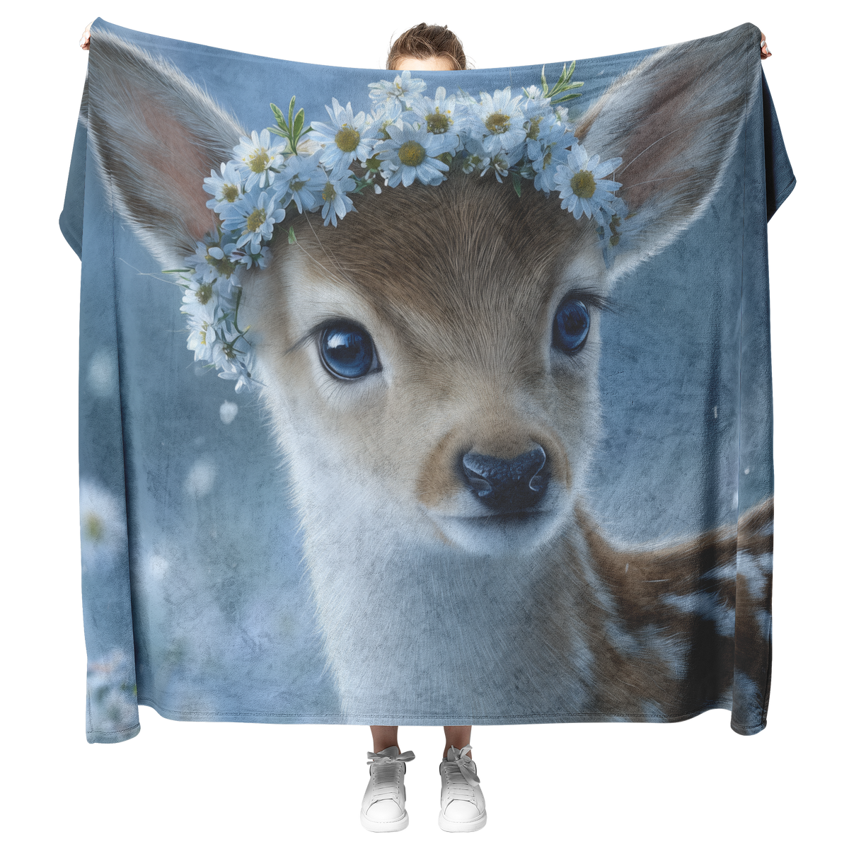 Baby_Deer_Wearing_Flower_Heart_Crown_Gen_H_Blanket_Model_Mockup.png_15350858