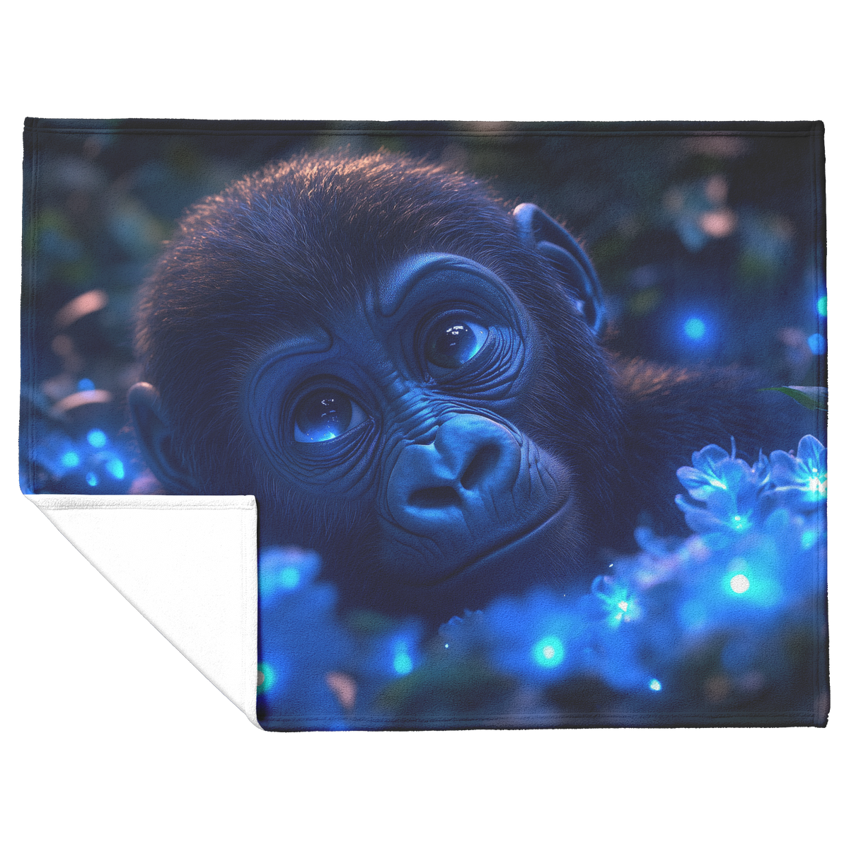 Baby_Gorilla_Exploring_Glowing_Biolumine_H_Blanket_Flat_Fold_Mockup.png
