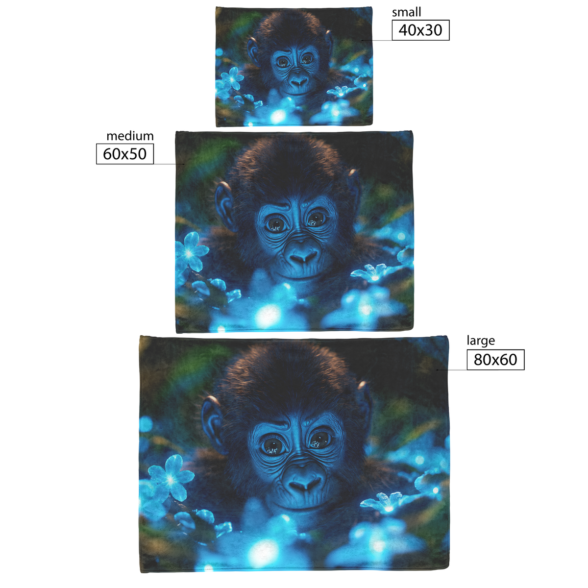 Baby_Gorilla_Exploring_Glowing_Biolumine_H_Blanket_Size_Options_Mockup.png