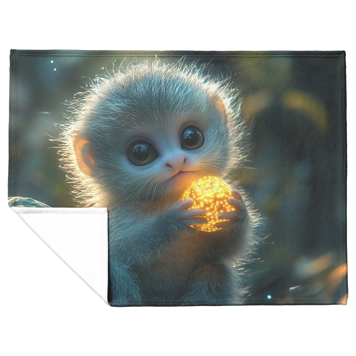 Baby_Marmoset_Holding_Glowing_Fruit_in_B_H_Blanket_Flat_Fold_Mockup.png
