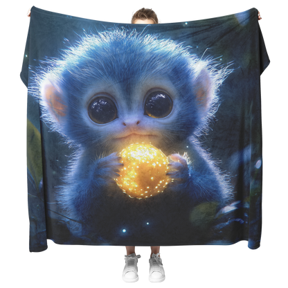 Baby_Marmoset_Holding_Glowing_Fruit_in_B_H_Blanket_Model_Mockup.png