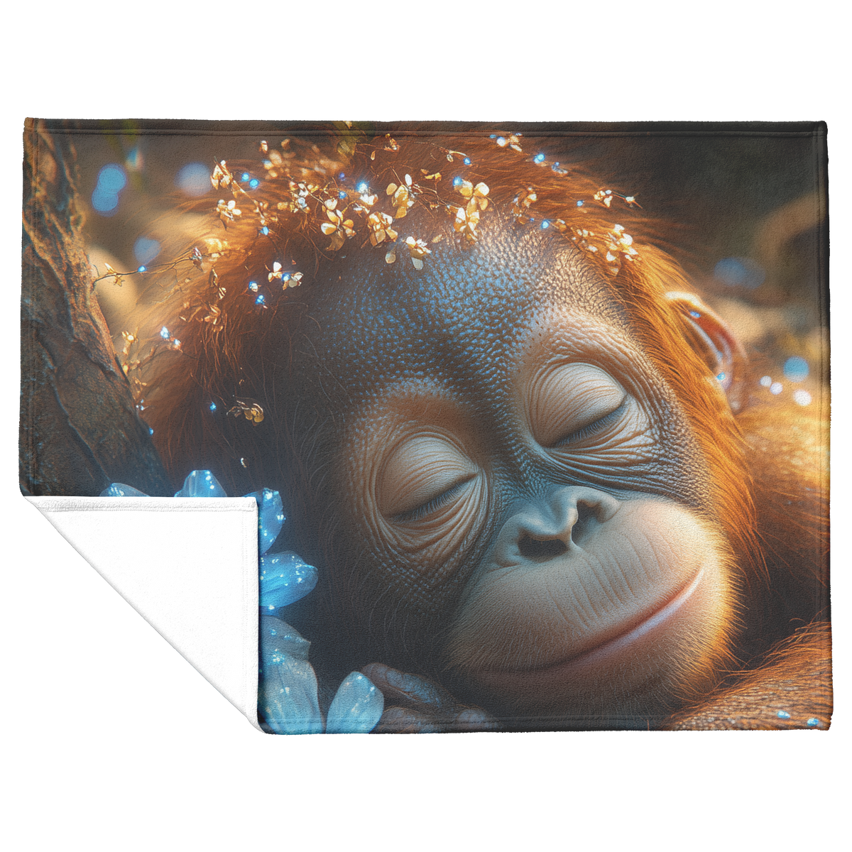 Baby_Orangutan_Holding_Glowing_Flower_in_H_Blanket_Flat_Fold_Mockup.png