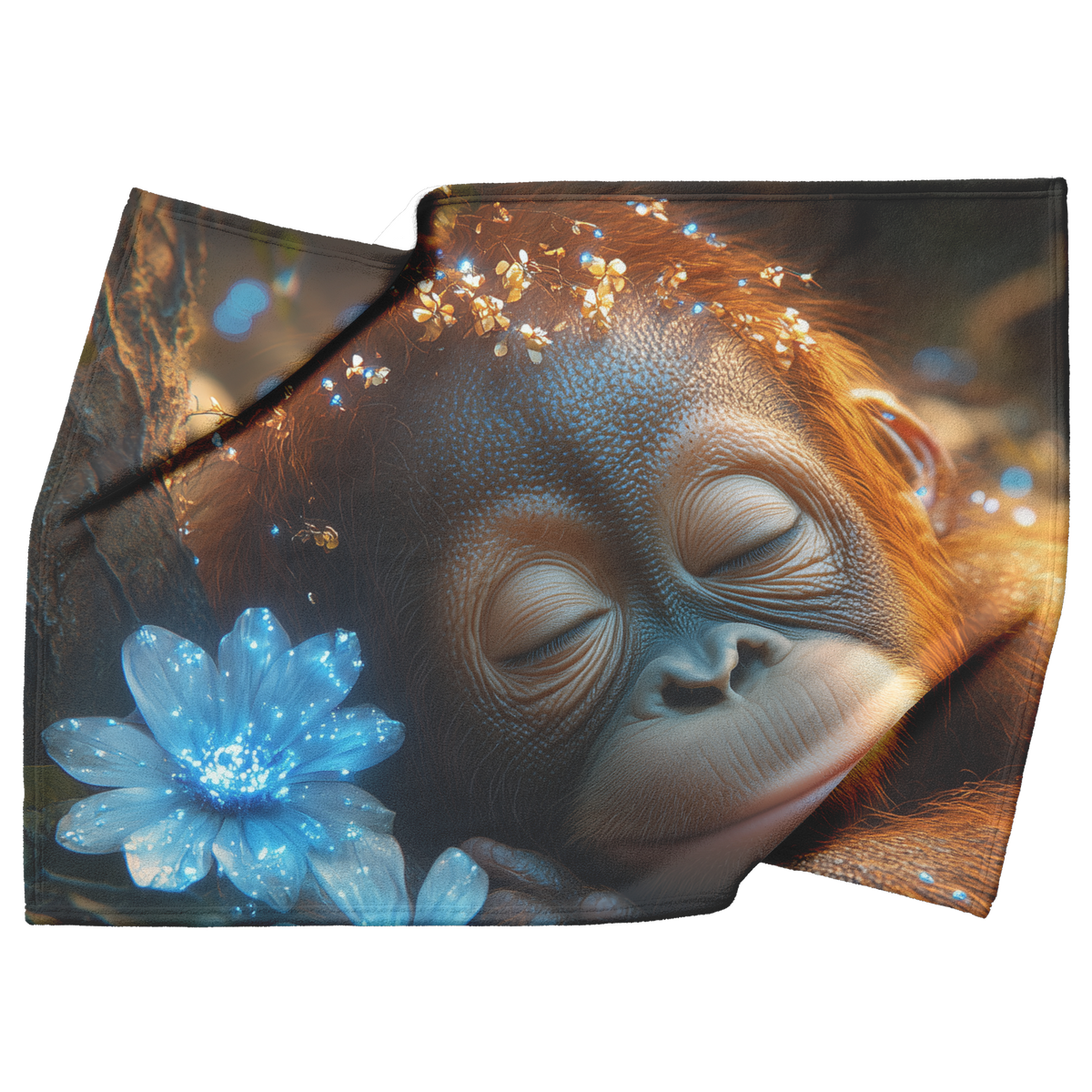 Baby_Orangutan_Holding_Glowing_Flower_in_H_Blanket_Top_Bottom_Folds_Mockup.png
