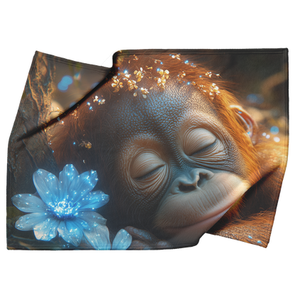 Baby_Orangutan_Holding_Glowing_Flower_in_H_Blanket_Top_Bottom_Folds_Mockup.png