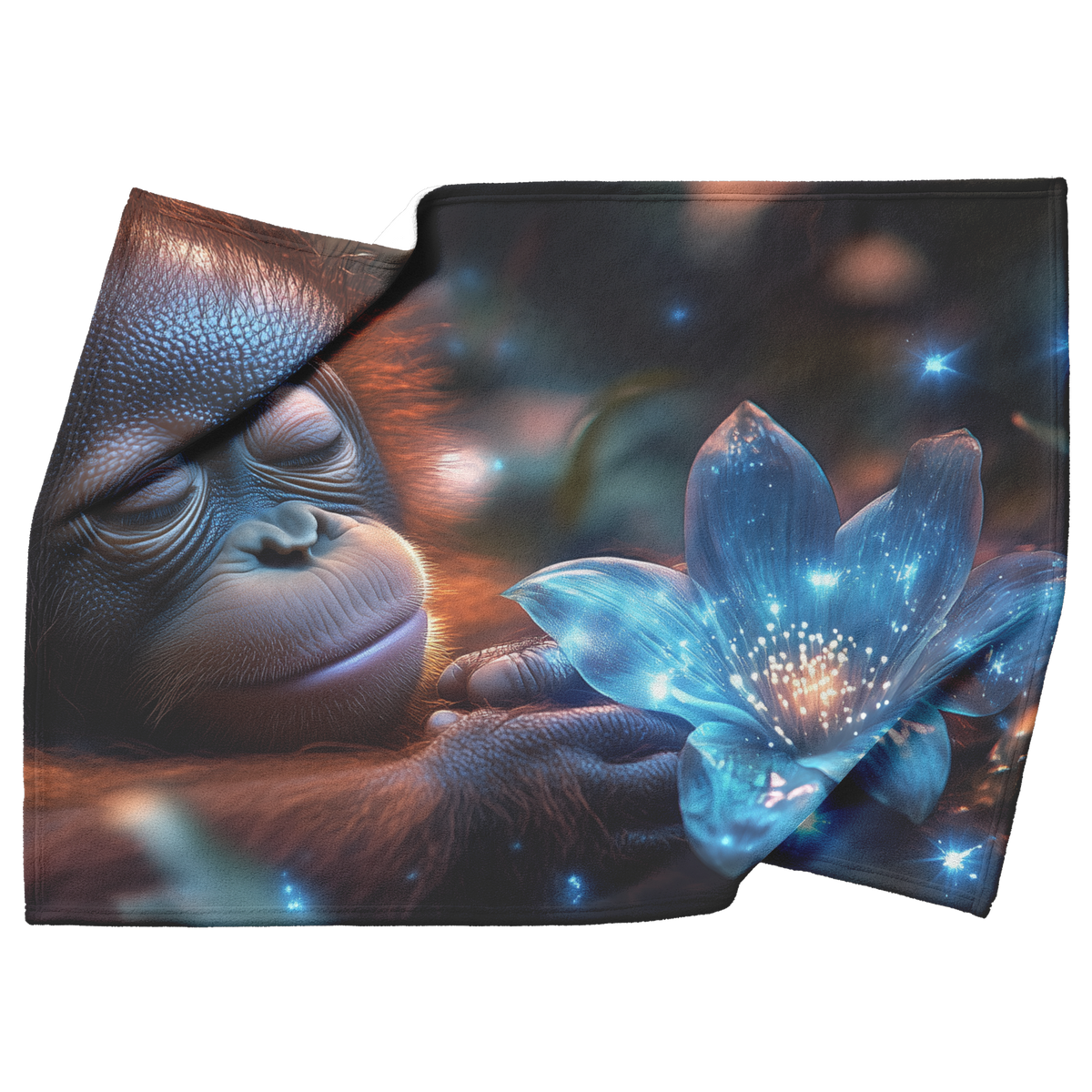 Baby_Orangutan_Holding_Glowing_Flower_in_H_Blanket_Top_Bottom_Folds_Mockup.png