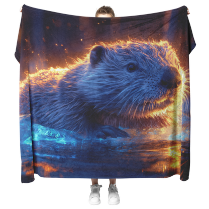 Beaver_Swimming_in_Glowing_Icy_Water_Und_H_Blanket_Model_Mockup.png