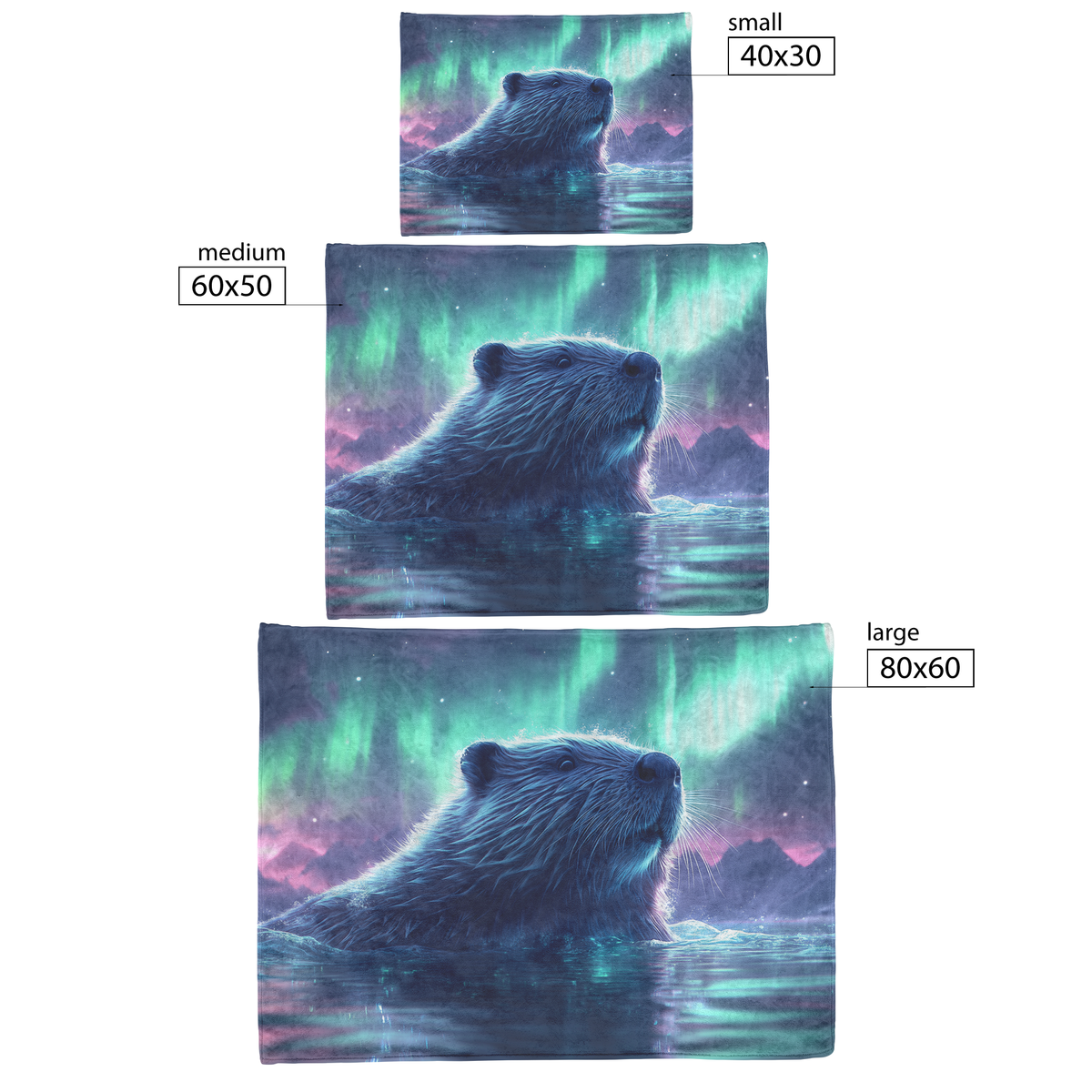 Beaver_Swimming_in_Glowing_Icy_Water_Und_H_Blanket_Size_Options_Mockup.png